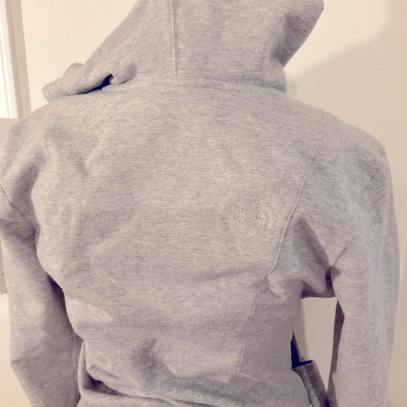 THE NORTH FACE Grey Cotton Hooded Jacket Size M - Picture 3 of 5